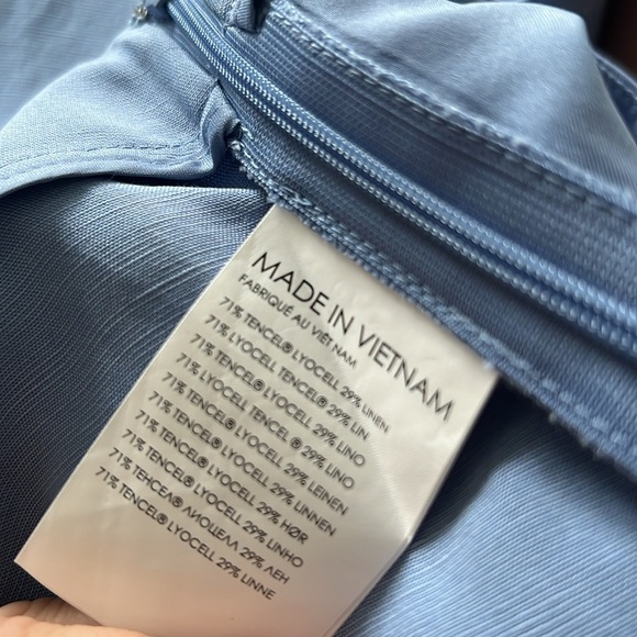 Club Monaco Crop Flare Pants Blue Size 12 NWT - Picture 6 of 8